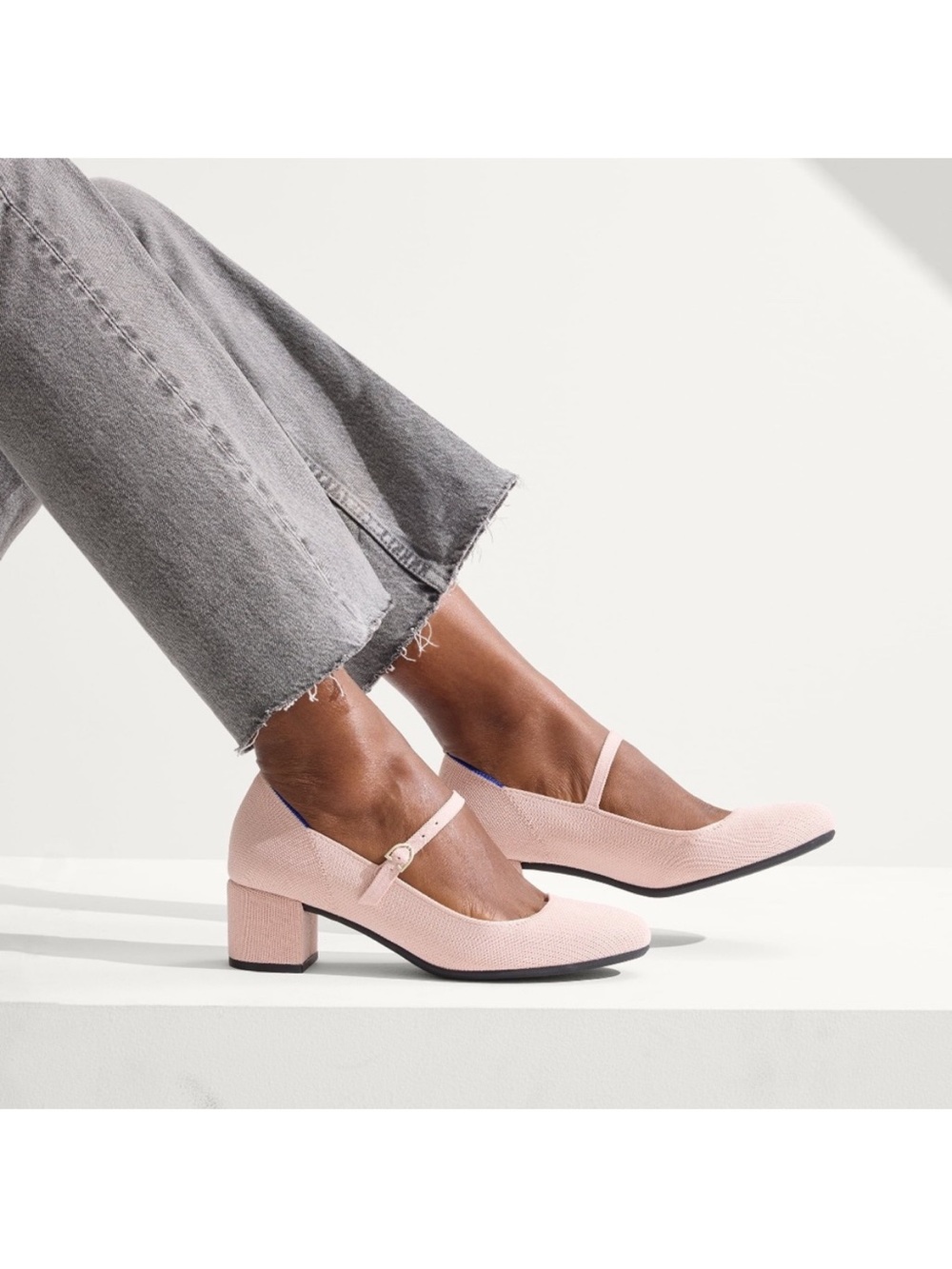 New Rothy’s Rothy The Mary Jane Heel Heels Ballerina Pink 9